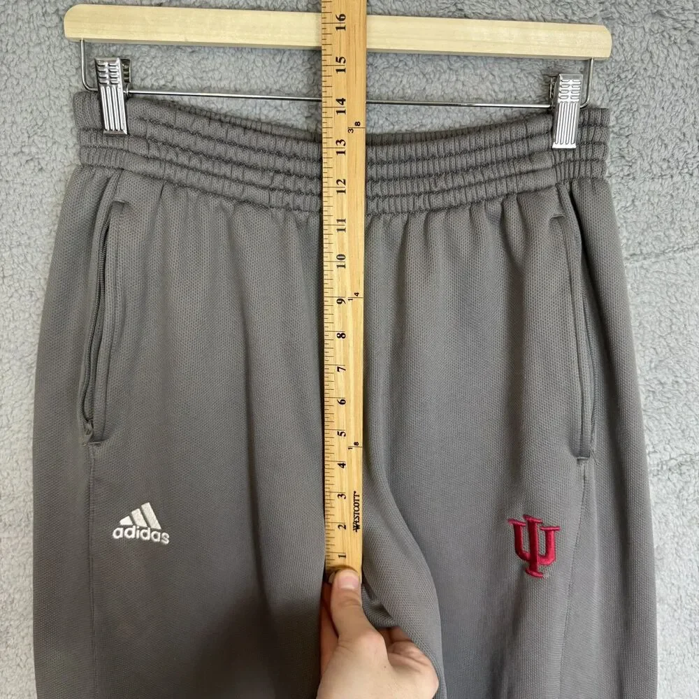 Adidas Indiana Hoosiers‎ Sweatpants Mens M Grey Fleece Drawstring
